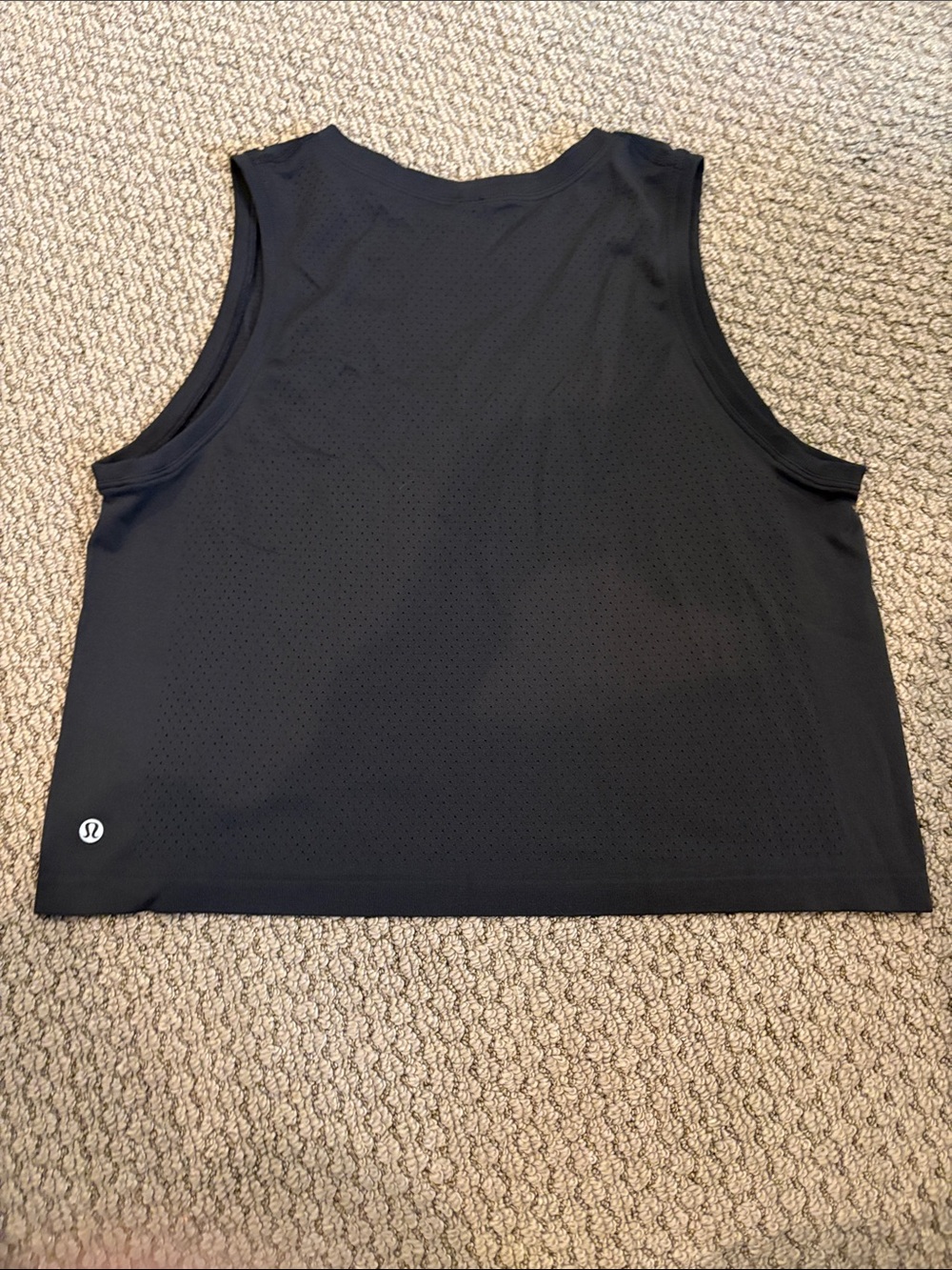 lululemon athletica Black Perforated Athletic Tank